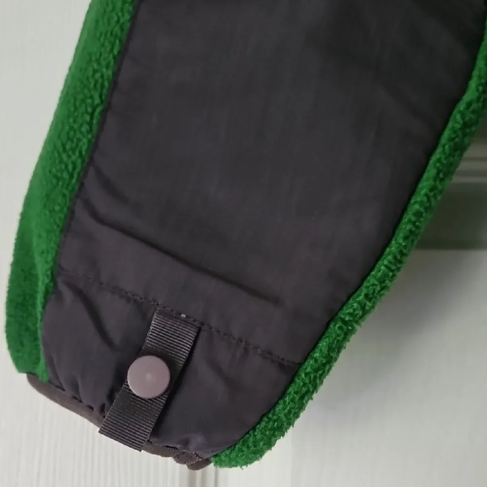 The North Face Charcoal and Forest Green Fleece Jacket
